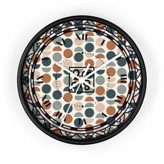 2882Time™ Halves & Wholes Retro Dot Geometric Clock