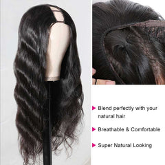 Women BrU Part Wig Body Wave Human Hair Wigs For Blackazilian Remy Ha