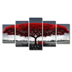 5Pcs Canvas Print Paintings Landscape Pictures Wall Art Modern Living