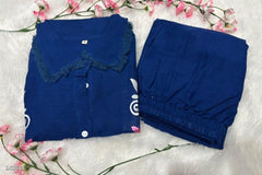 Elegant Embroidered Cotton Flex Coord Set