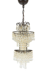 Tiered Crystal Pendant Lamp