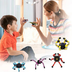 4 Pcs Transformable Fidget Spinners Fingertip Gyros for Kids And Adult