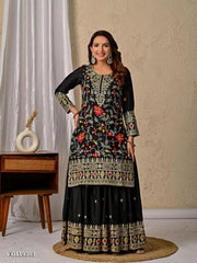 Black Suits Sharara Set