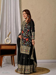 Black Suits Sharara Set