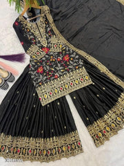 Black Suits Sharara Set
