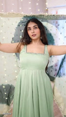 Georgette Fabric Designer Gown