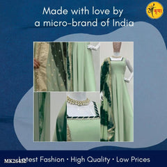 Georgette Fabric Designer Gown