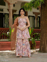 Floral Sharara Set