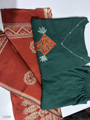 PURE HANDLOOM STRAIGHT KURTI WITH BOTH SIDES POCKETS