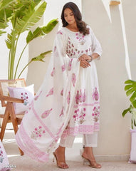 Pure cotton Full ghera Kurti with pant