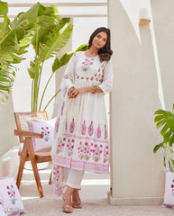 Pure cotton Full ghera Kurti with pant