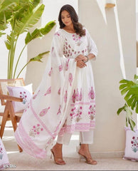 Pure cotton Full ghera Kurti with pant