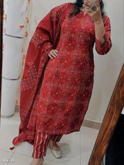 Heavy quality cotton Fabric designer dress