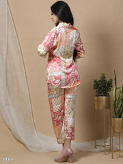 Ridaa Satin Co-ord Set For Women | Casual Co-ord Set For Women