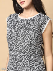 Ridaa Stylish 2 Piece Co-ord Set Sleeveless Causal Co-ords Set For Women