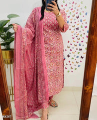 Designer Jaipuri Floral Print cotton suit