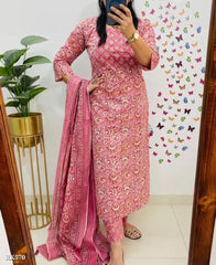 Designer Jaipuri Floral Print cotton suit