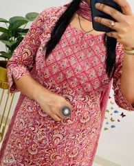 Designer Jaipuri Floral Print cotton suit