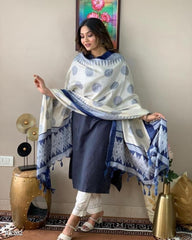 Presenting handwoven kantha suit set