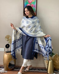 Presenting handwoven kantha suit set