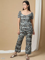 Ridaa Women Printed Co-ord Set | Two-piece Coord Set For Women