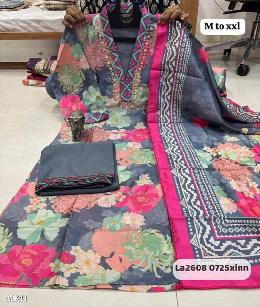 party wear kurti collection 3pcs