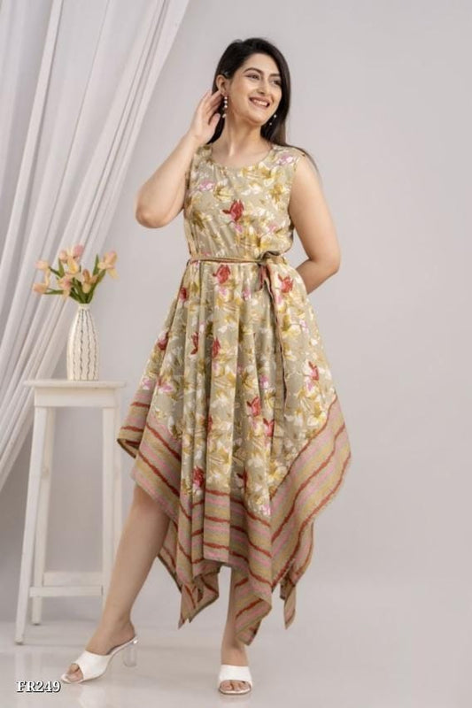 Floral Cotton Dress for Women