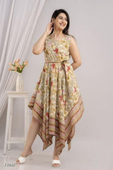 Floral Cotton Dress for Women