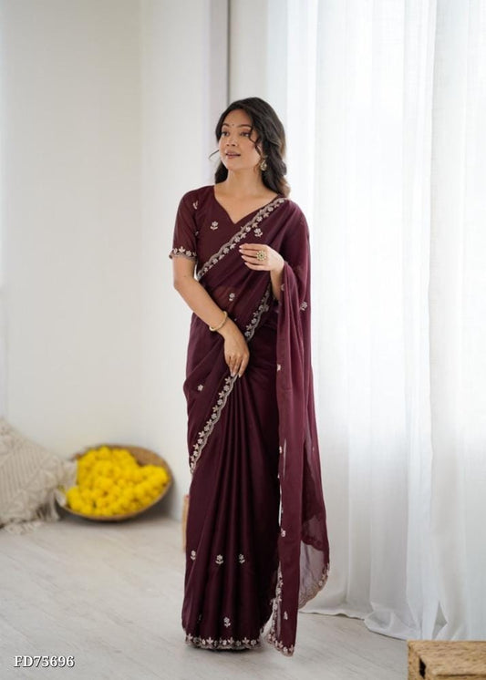 Soft Star Georette Silk Saree
