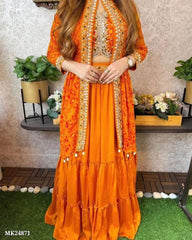 Georgette Fabric Party Wear Lehenga