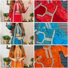 Georgette Fabric Party Wear Lehenga