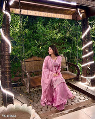 Pink Suits Sharara Set