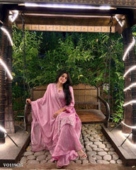 Pink Suits Sharara Set