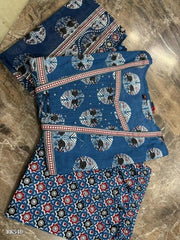 Jaipuri cotton amazing A-line suit set