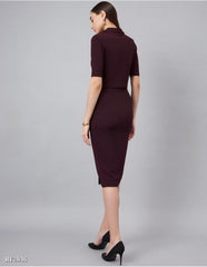 New Crop Blazer With Button Detail Skirt