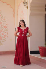 Butterfly Dream Georgette Gown for Parties and Weddings
