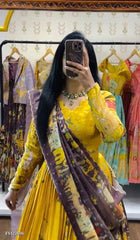 Cotton Kalamkari Printed Lehenga Choli Set for Women