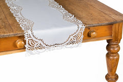 Xia Home Fashions Lace Cutwork Doilies 12 Inch Ivory Set of 4