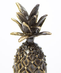 Tall Pineapple Lamp Finial Antique Brass Metal 2.5"h