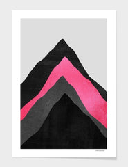 Four Mountains Pink Frame