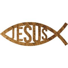 Jesus Fish - Metal Wall Art