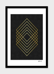 Minimalist and golden art I Frame