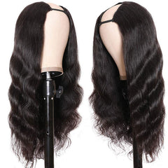 Women BrU Part Wig Body Wave Human Hair Wigs For Blackazilian Remy Ha