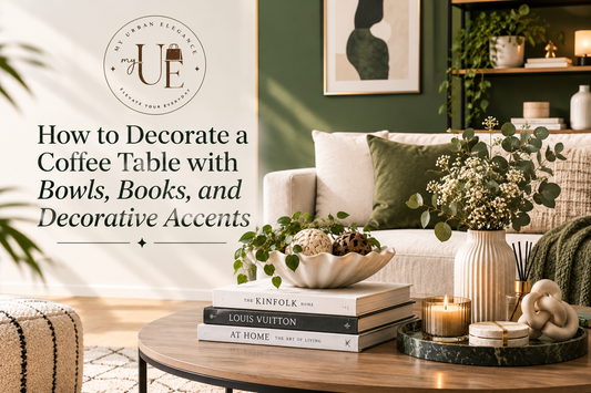 How to Decorate a Coffee Table with Bowls, Books, and Decorative Accents