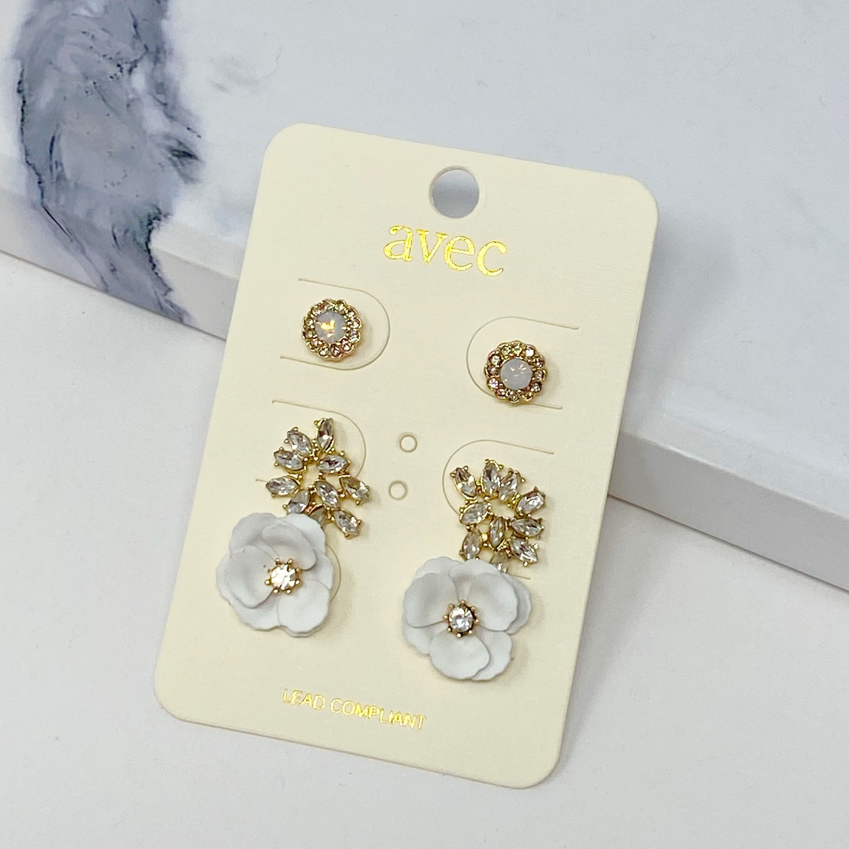 Jewel And Bloom Earring Set