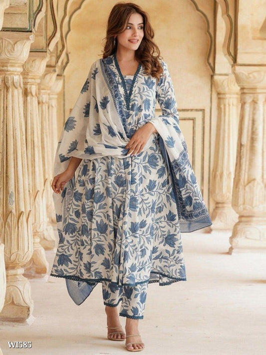 Fully stiched Rayon printed kurti pant duppata