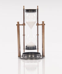 4.5inches x 4.5inches x 8.5inches Brass Revolving Sandtimer