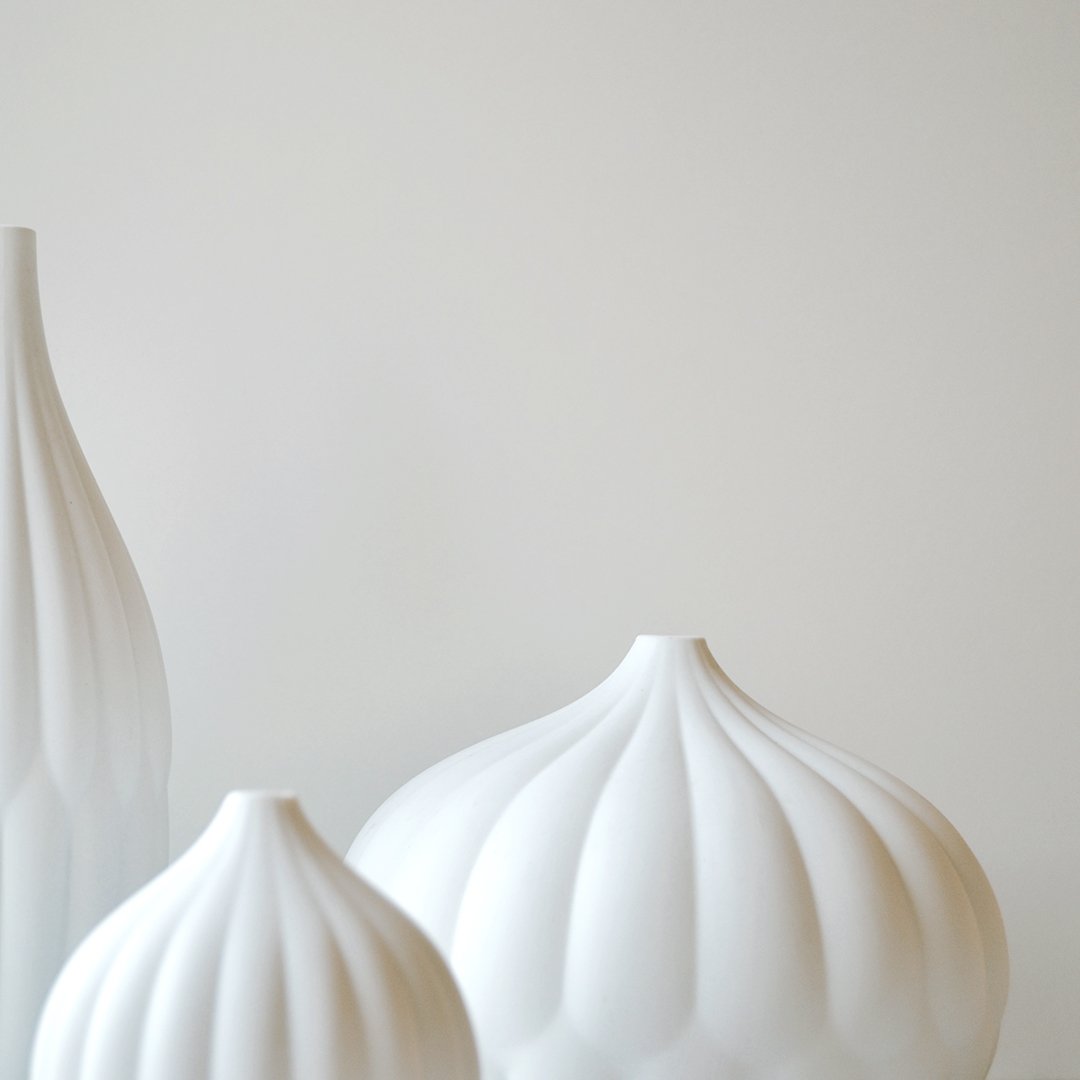 Large Textured Porcelain Vase