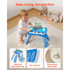 Baby DJ Playset For Toddlers 1-3, Educational Musical Table Toys With