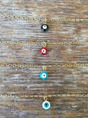 Evil Eye Necklace and Water Drop Pendant Necklace